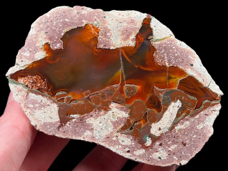 Niemcy Agaty, kamienie naturalne, porfir, ryolit, germany, deutschland, prezent, kolekcja, kolekcjonerski minerały.jpg
