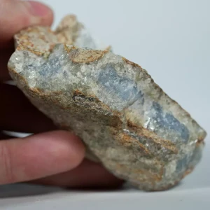 Błękitny agat, Chalcedon Malawi, Naturalny niebieski minerał, dekoracja, prezent, błękit, geoda, minerał (120).webp